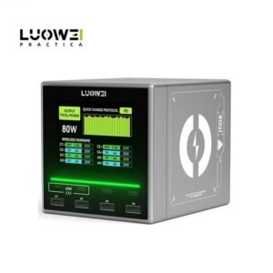 Multicargador Hub LUOWEI Raptor LW-U1 Mini 80W 8 Puertos USB-C USB-A