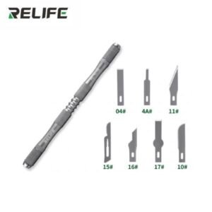 RELIFE RL-101B Juego de Cuchillas 8 en 1 · Mango de Aluminio · 7 Hojas